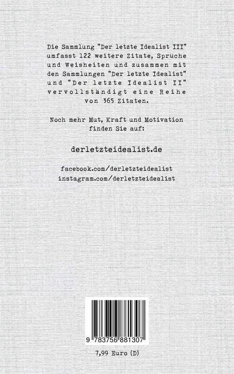 Produktbild: Der letzte Idealist III