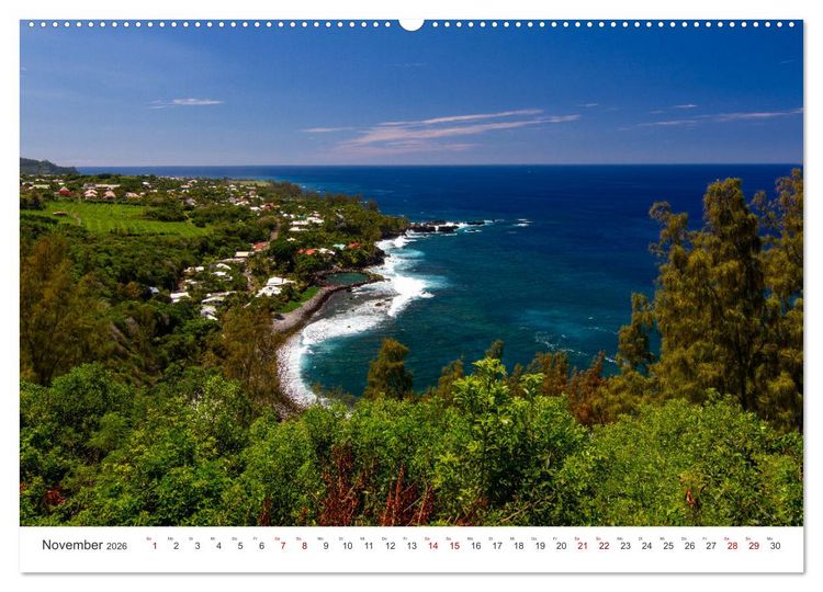 Produktbild: &Icirc;le de la R&eacute;union - Das franz&ouml;sische Paradies im Indischen Ozean (hochwertiger Premium Wandkalender 2026 DIN A2 quer), Kunstdruck in Hochglanz