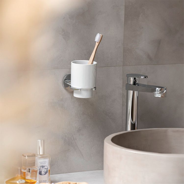 Produktbild: UV-Loc&reg; Zahnputzbecherhalter Mod. Isera, Befestigen ohne Bohren mit innovativem Klebesystem