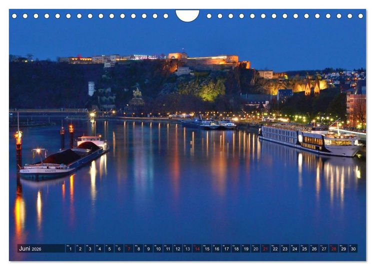 Produktbild: Koblenz Die Stadt am Deutschen Eck (Wandkalender 2026 DIN A4 quer), CALVENDO Monatskalender