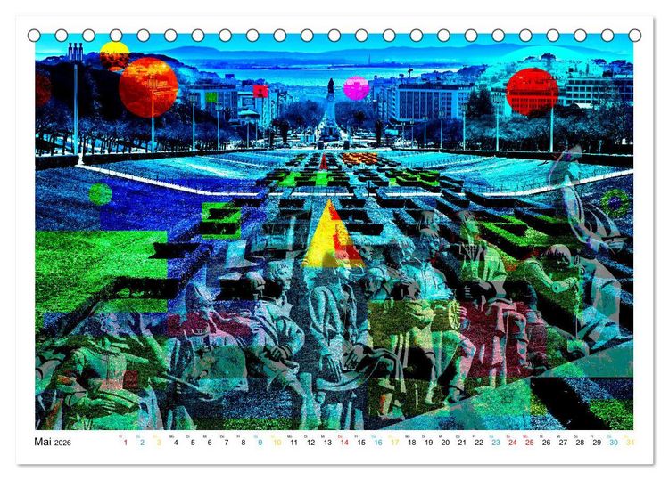 Produktbild: Lissabon One Day (Tischkalender 2026 DIN A5 quer), CALVENDO Monatskalender