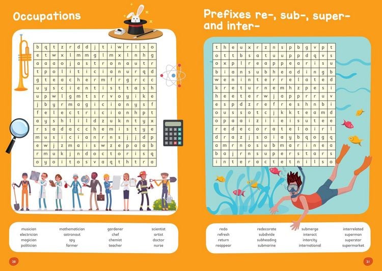 Produktbild: Spelling Word Searches Ages 7-9