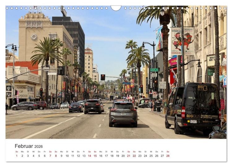 Produktbild: Kalifornien Bilder aus Los Angeles (Wandkalender 2026 DIN A3 quer), CALVENDO Monatskalender