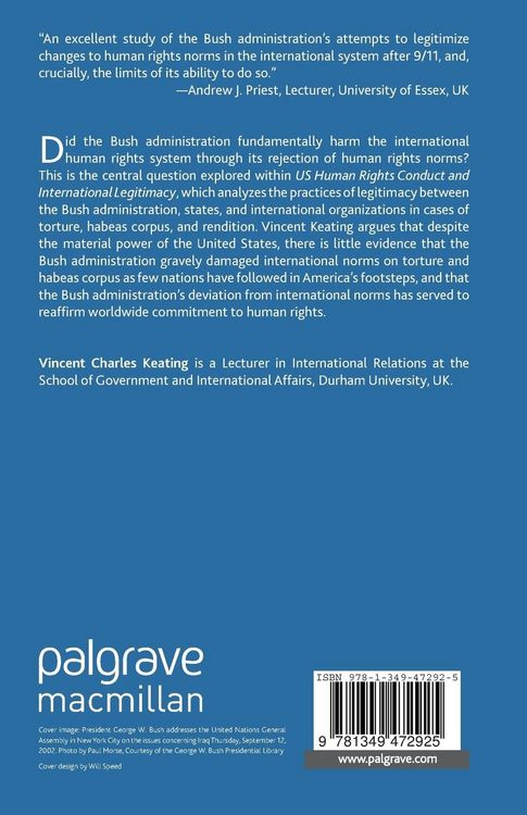 Produktbild: US Human Rights Conduct and International Legitimacy