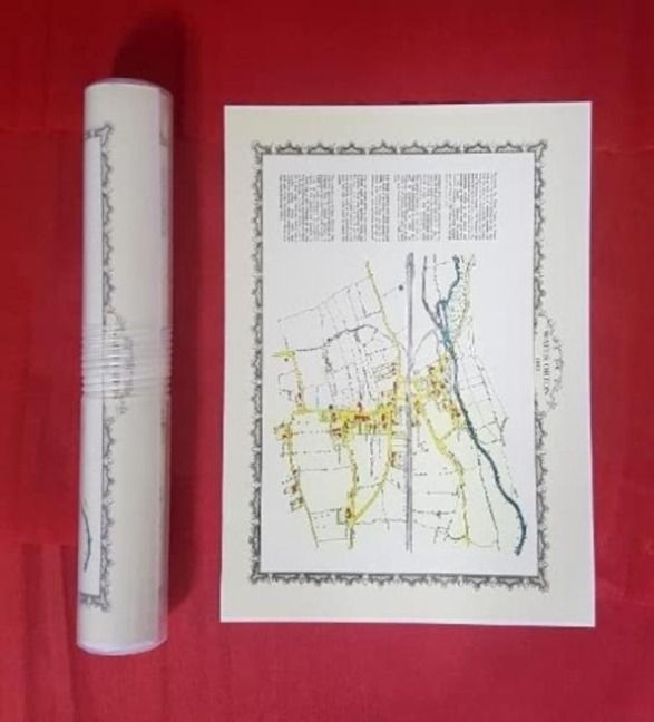 Produktbild: Water Orton 1882 - Old Map Supplied Rolled in a Clear Two Part Screw Presentation Tube - Print Size 45cm x 32cm
