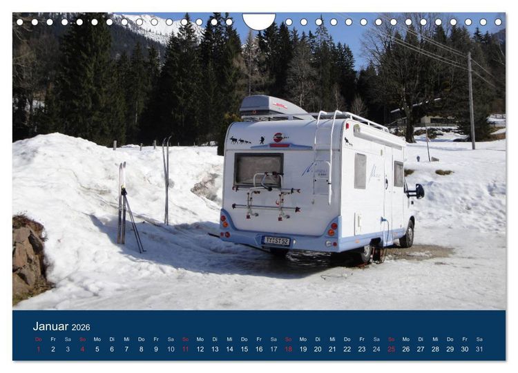 Produktbild: Wohnmobil-Reisen (Wandkalender 2026 DIN A4 quer), CALVENDO Monatskalender