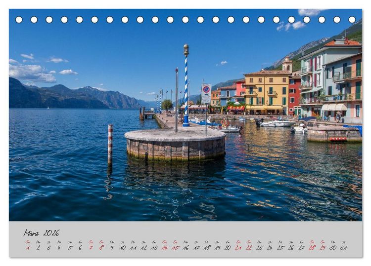 Produktbild: Sehnsuchtsziel Lago di Garda (Tischkalender 2026 DIN A5 quer), CALVENDO Monatskalender