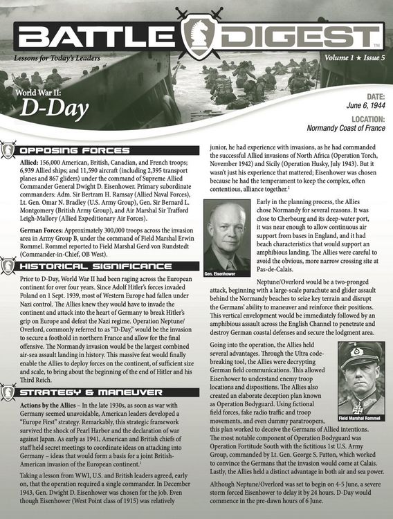 Produktbild: Battle Digest: D-Day
