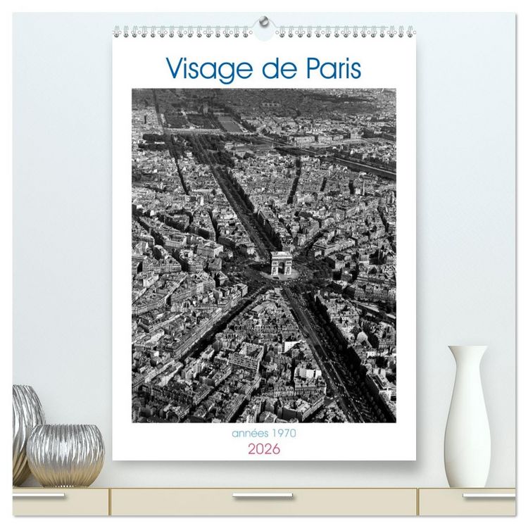 Produktbild: Visage de Paris, ann&eacute;es 1970 (Calendrier mural 2026 DIN A2 horizontal) calendrier de bureau