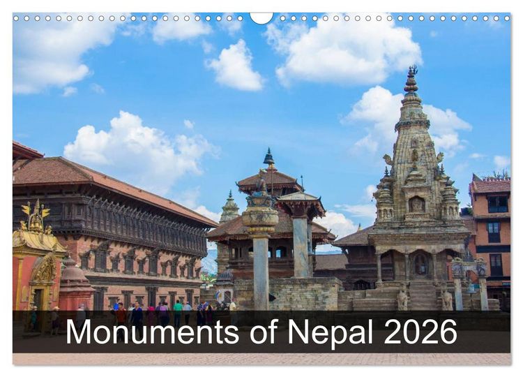 Produktbild: Monuments of Nepal 2026 (Wall Calendar 2026 DIN A3 landscape), CALVENDO 12 Month Wall Calendar