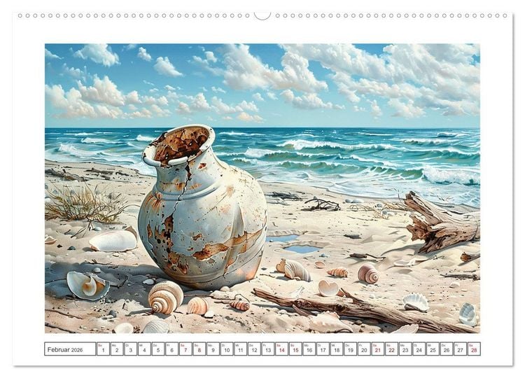 Produktbild: Strandgut (Wandkalender 2026 DIN A2 quer), CALVENDO Monatskalender