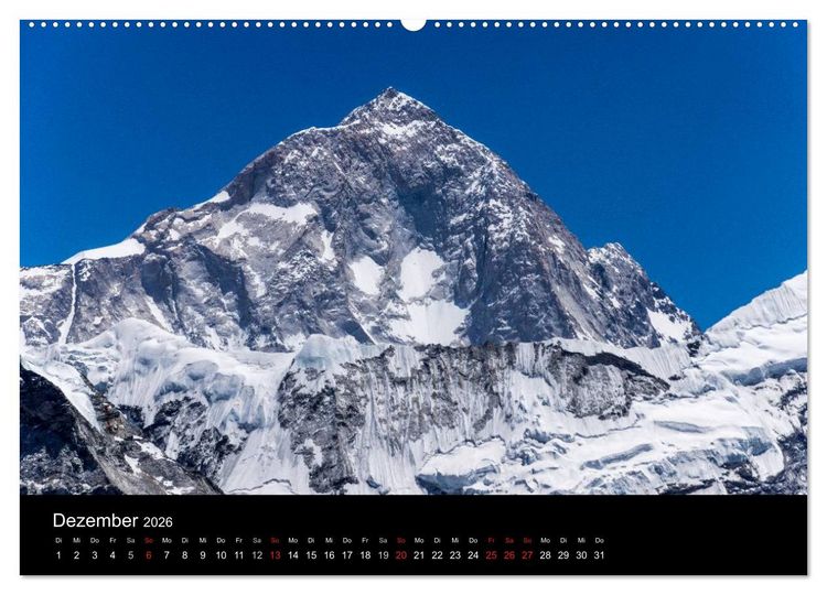 Produktbild: Everest-Nationalpark (hochwertiger Premium Wandkalender 2026 DIN A2 quer), Kunstdruck in Hochglanz