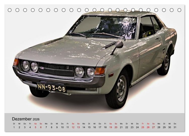 Produktbild: Japanische Oldtimer (Tischkalender 2026 DIN A5 quer), CALVENDO Monatskalender