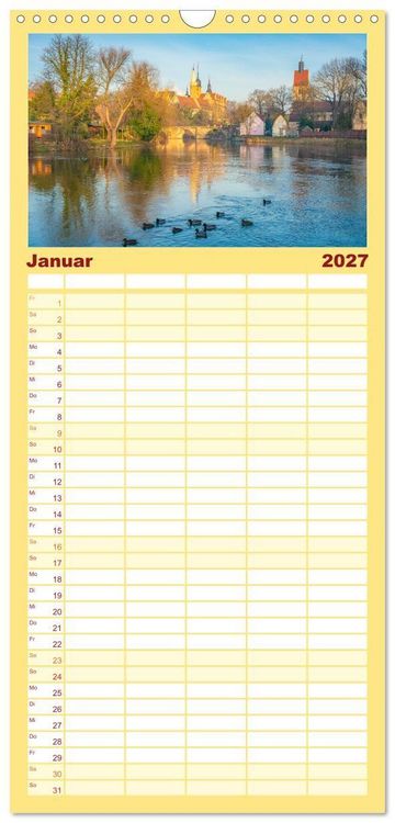 Produktbild: Familienplaner 2027 - Merseburg - Meine Domstadt an der Saale mit 5 Spalten (Wandkalender, 21 x 45 cm) CALVENDO