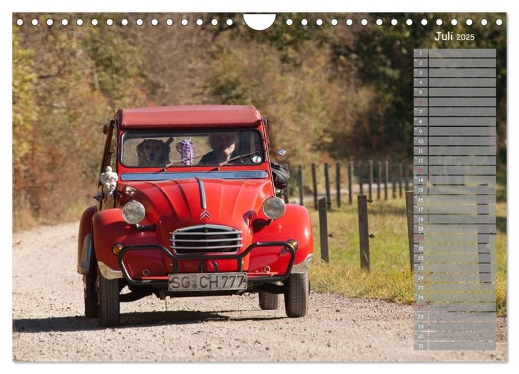 Produktbild: Kultautomobil Ente Citro&euml;n 2CV (Wandkalender 2025 DIN A4 quer), CALVENDO Monatskalender