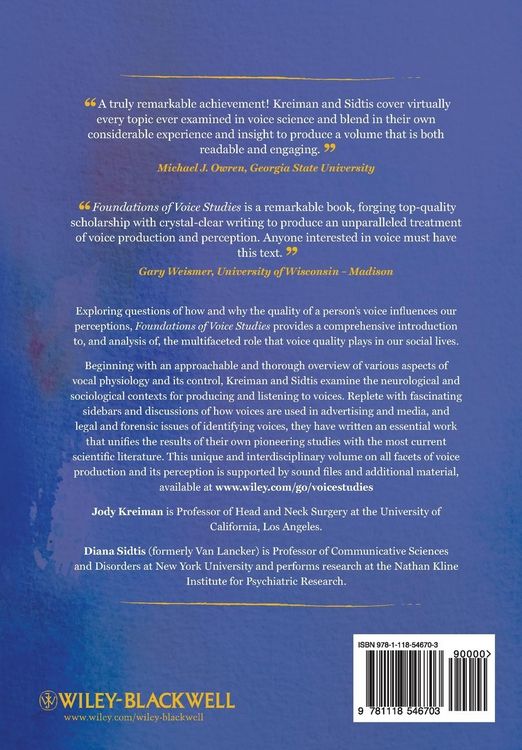 Produktbild: Foundations of Voice Studies