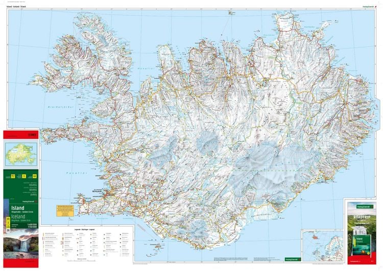 Produktbild: Freytag & berndt Stra&szlig;enkarte Island 1:400.000