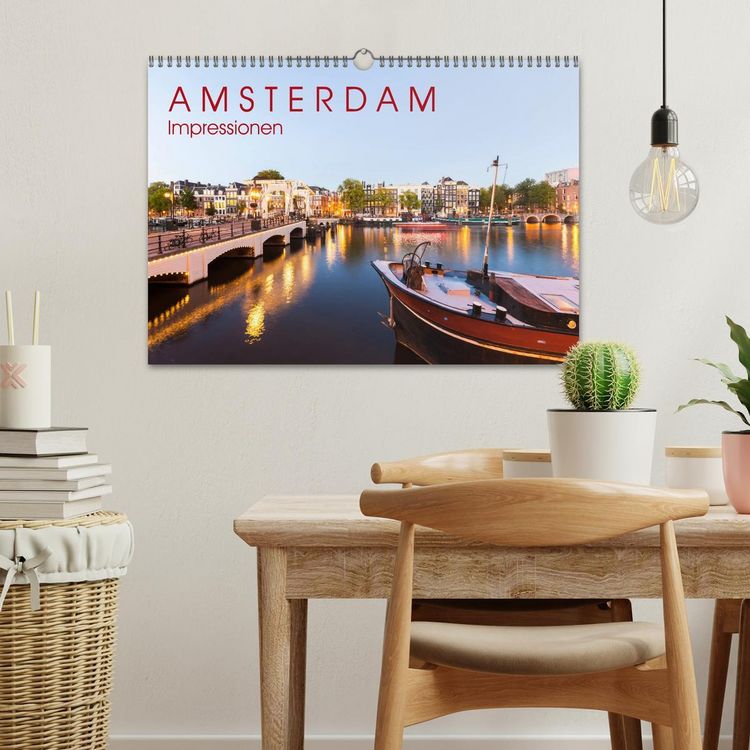 Produktbild: AMSTERDAM Impressionen (Wandkalender 2026 DIN A3 quer), CALVENDO Monatskalender