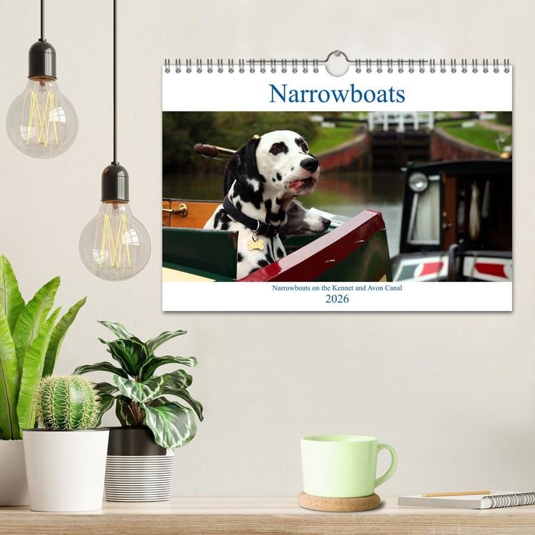 Produktbild: Narrowboats (Wall Calendar 2026 DIN A4 landscape), CALVENDO 12 Month Wall Calendar