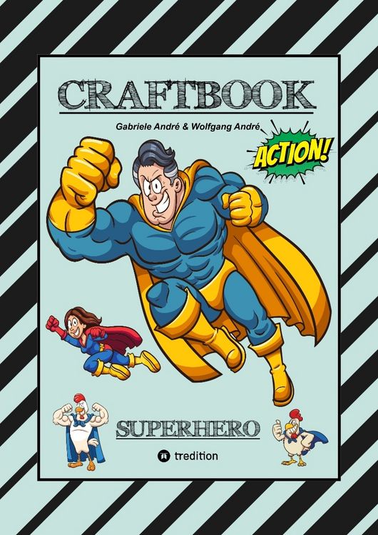 Produktbild: Craftbook - Superhelden - Tolle Motive - Bastelanleitung Superheldenkost&uuml;m - Knifflige R&auml;tsel - Lustige Aufgaben - Ideenfindung - Tiere