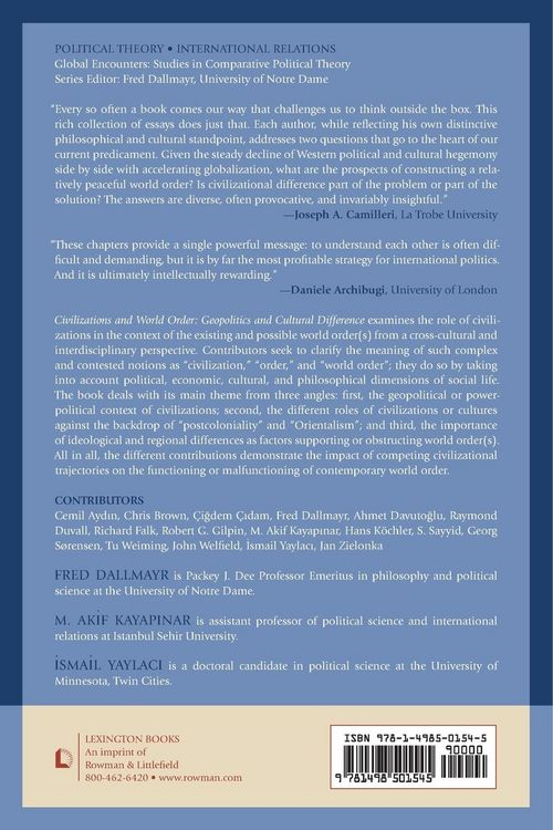 Produktbild: Civilizations and World Order