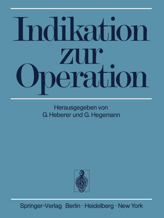 Produktbild: Indikation zur Operation