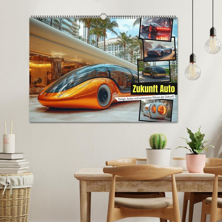 Produktbild: Zukunft Auto - Design, Autos und autonomes Fahren der Zukunft (Wandkalender 2026 DIN A2 quer), CALVENDO Monatskalender