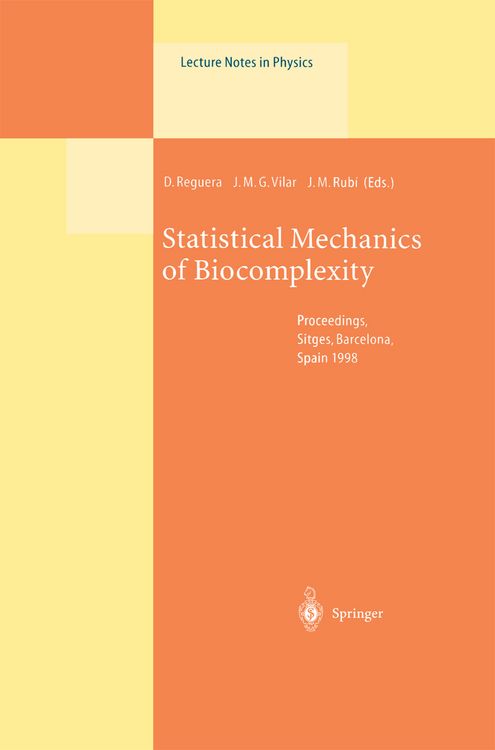 Produktbild: Statistical Mechanics of Biocomplexity