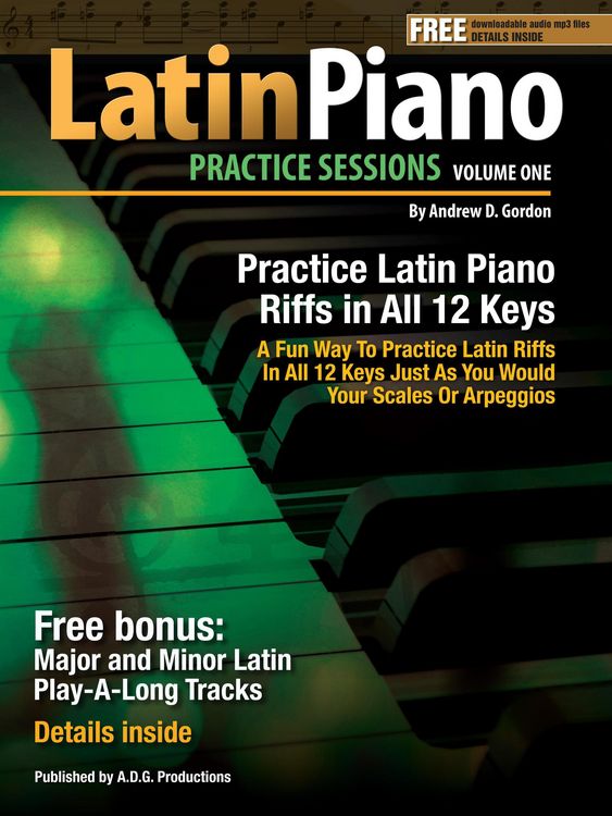 Produktbild: Latin Piano Practice Sessions Volume 1 In All 12 Keys