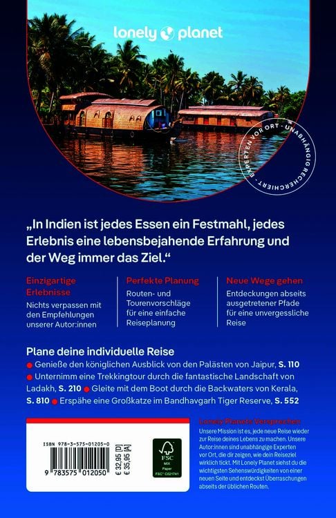 Produktbild: LONELY PLANET Reisef&uuml;hrer Indien