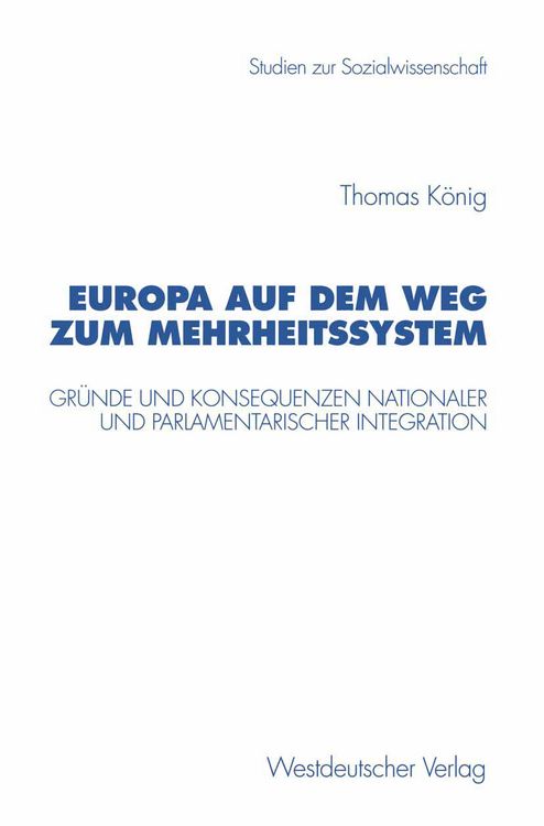 Produktbild: Europa auf dem Weg zum Mehrheitssystem