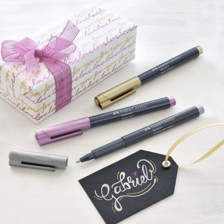 Produktbild: Faber-Castell Metallics Marker, 12er Kartonetui