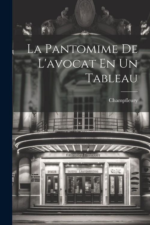 Produktbild: La Pantomime De L'avocat En Un Tableau