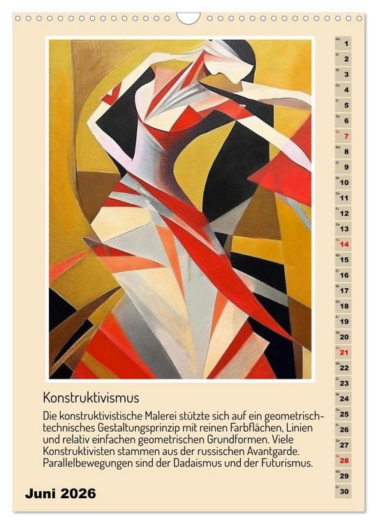 Produktbild: Kunststile der Moderne in Darstellungen von Frauen (Wandkalender 2026 DIN A3 hoch), CALVENDO Monatskalender