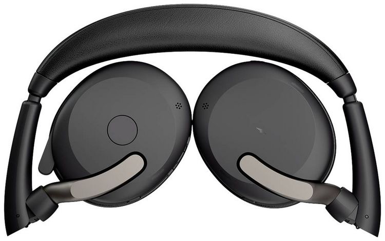 Produktbild: Jabra Evolve2 65 Flex Link380c MS + Ladepad On Ear Headset Bluetooth&reg; Stereo Schwarz Noise Cancelling Headset, Mikrofon-Stummschaltung, Lautst&auml;rker