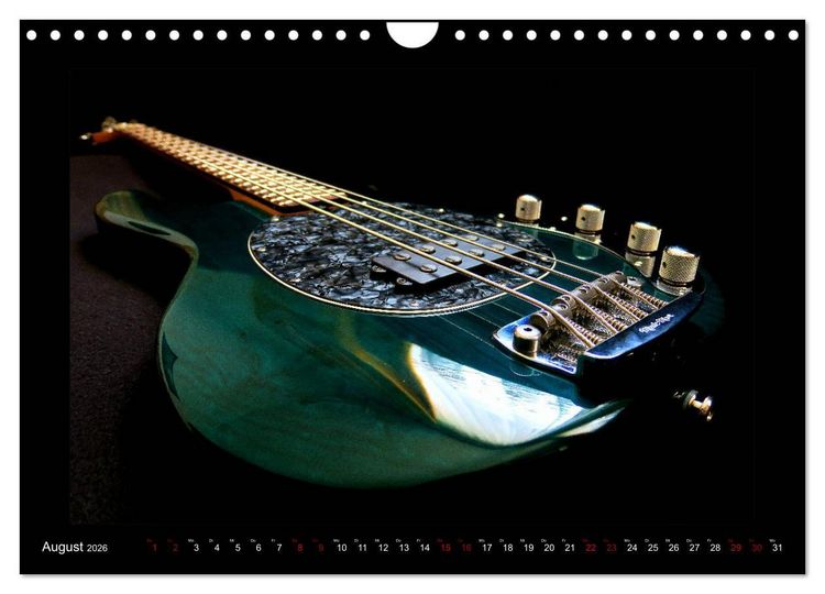 Produktbild: Rockgitarren im Blitzlicht (Wandkalender 2026 DIN A4 quer), CALVENDO Monatskalender