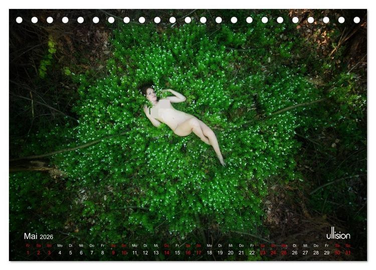 Produktbild: Poesie der Stille &ndash; Akt in der Natur (Tischkalender 2026 DIN A5 quer), CALVENDO Monatskalender