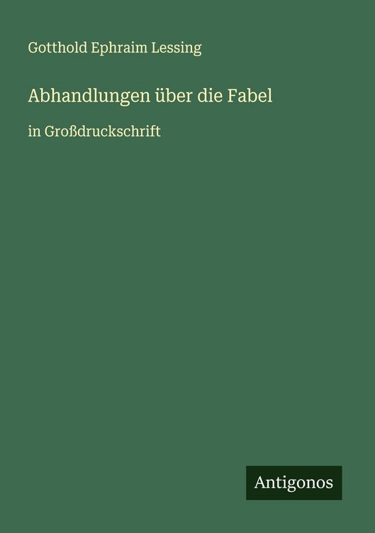 Produktbild: Abhandlungen &uuml;ber die Fabel