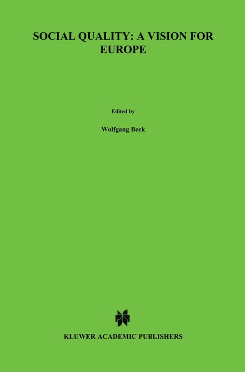 Produktbild: Social Quality: A Vision for Europe