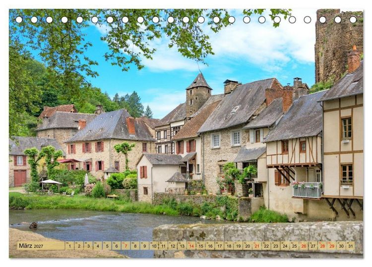 Produktbild: Bonjour Gascogne (Tischkalender 2027 DIN A5 quer), CALVENDO Monatskalender