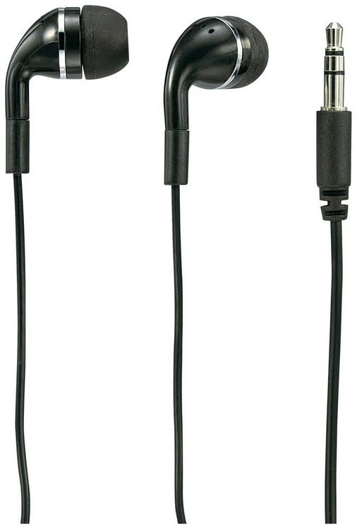 Produktbild: Renkforce In Ear Kopfh&ouml;rer kabelgebunden Schwarz