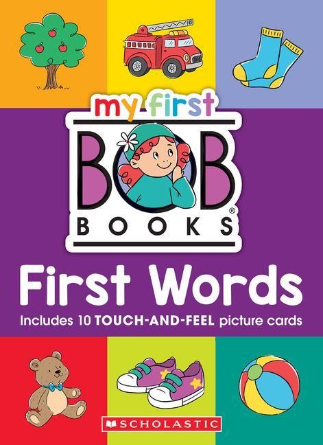 Produktbild: My First Bob Books - First Words Board Book with Touch-And-Feel Picture Cards Up to Age 3 (Reading Readiness)