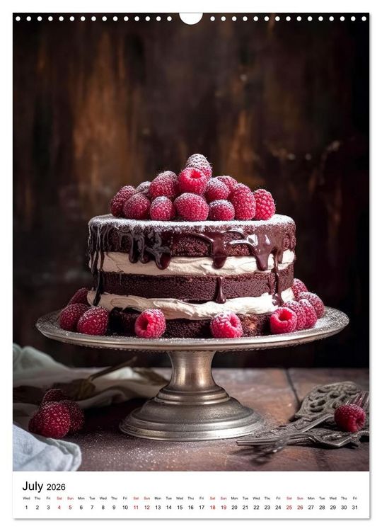 Produktbild: Yummy Bakes (Wall Calendar 2026 DIN A3 portrait), CALVENDO 12 Month Wall Calendar