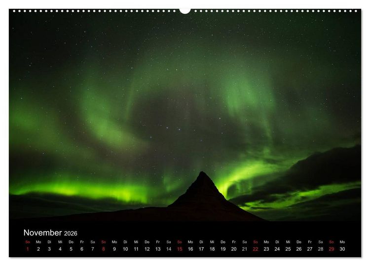 Produktbild: Island - einzigartige Landschaften (hochwertiger Premium Wandkalender 2026 DIN A2 quer), Kunstdruck in Hochglanz