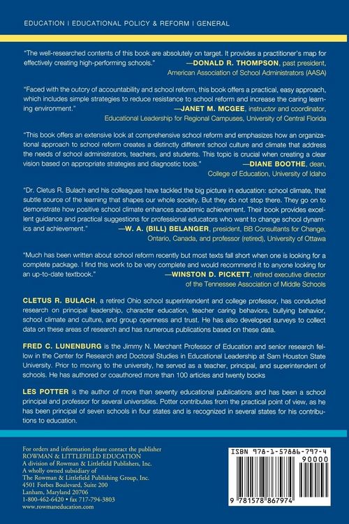 Produktbild: Creating a Culture for High-Performing Schools