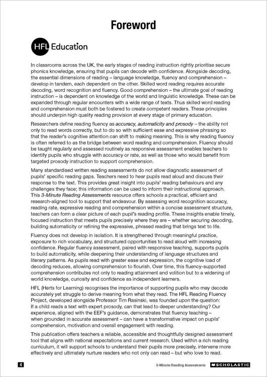 Produktbild: 3 Minute Reading Assessments Ages 8-11