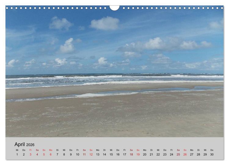 Produktbild: Blicke hinaus aufs Meer (Wandkalender 2026 DIN A3 quer), CALVENDO Monatskalender