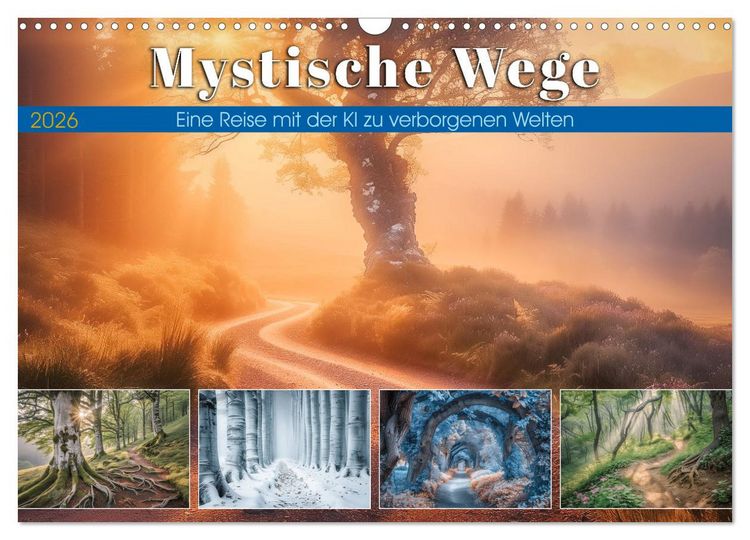 Produktbild: Mystische Wege (Wandkalender 2026 DIN A3 quer), CALVENDO Monatskalender