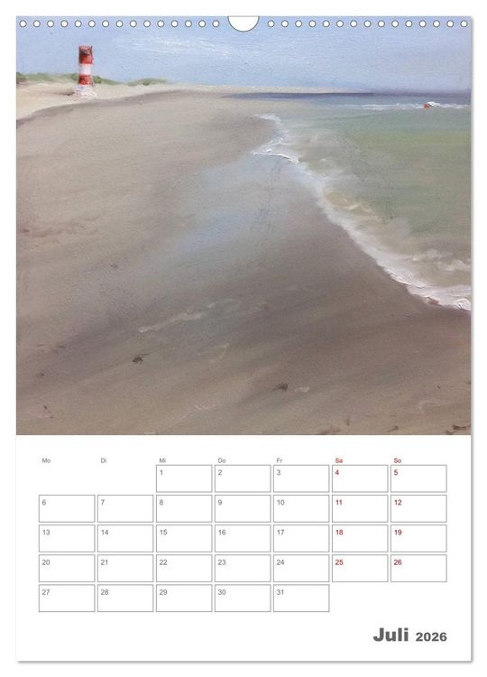 Produktbild: Malerisches Helgoland (Wandkalender 2026 DIN A3 hoch), CALVENDO Monatskalender