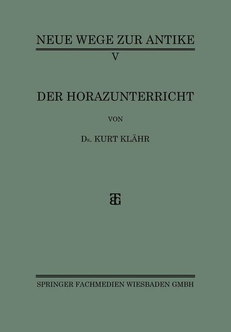 Produktbild: Der Horazunterricht